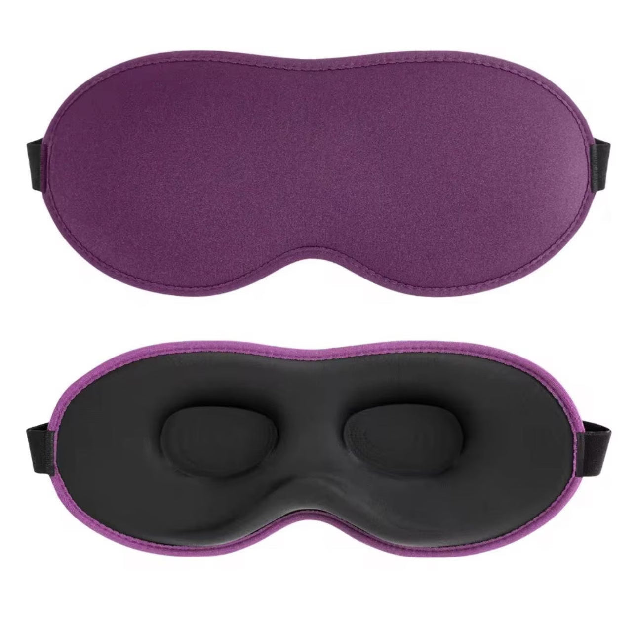 Adjustable 3D Sleep Eye Mask for Men & Women | 100% Light Blocking Eye Cover | Soft Memory Foam | Travel, Napping & Meditation | Comfortable Eye Shade for Teen Boys & Adults