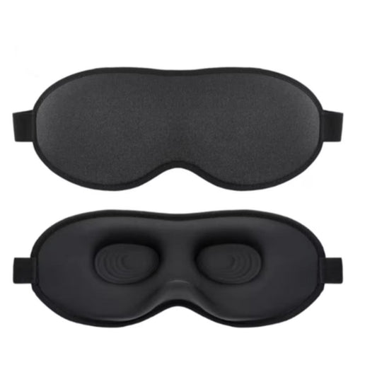 Adjustable 3D Sleep Eye Mask for Men & Women | 100% Light Blocking Eye Cover | Soft Memory Foam | Travel, Napping & Meditation | Comfortable Eye Shade for Teen Boys & Adults