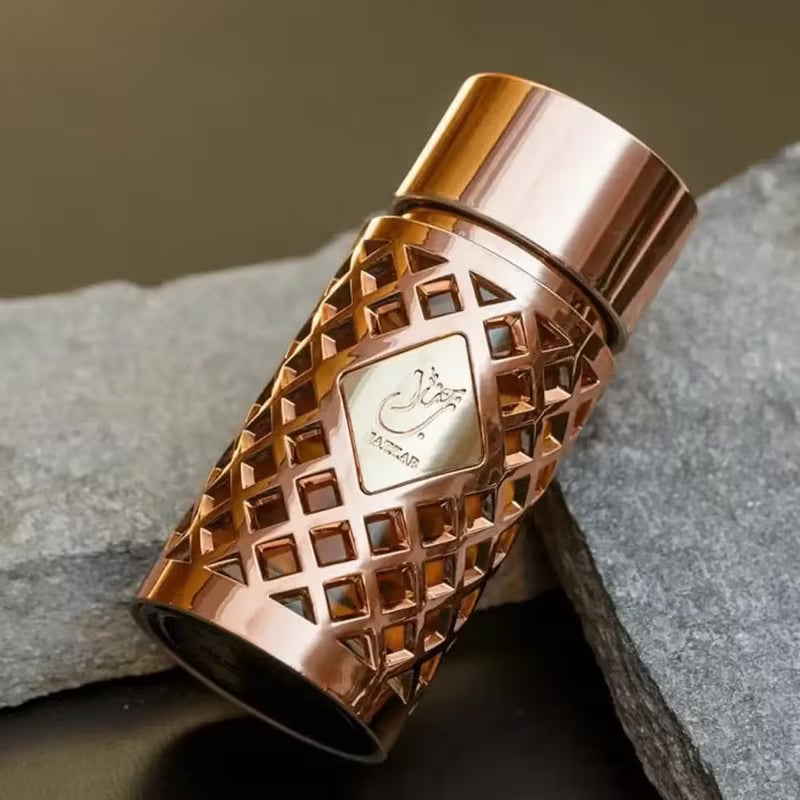 Jazzab Gold 100ml Unisex Eau de Parfum | Arabic Oriental Long Lasting Spray by Ard Al Zaafaran with floral, musky and fresh woody notes, Dubai Perfume Arabian, Christmas gifts.